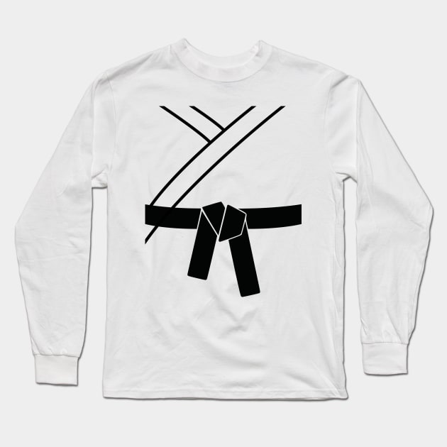 Black Belt Karate Gi Judo Taekwondo Kung-Fu Wushu Long Sleeve T-Shirt by auviba-design